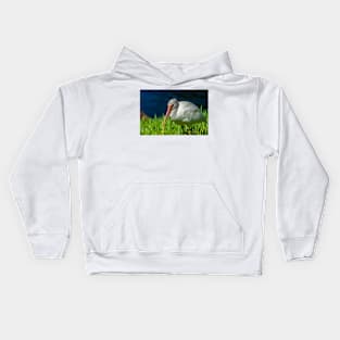 American white ibis 2 + 2 Kids Hoodie